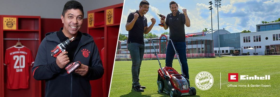 Einhell ist Official Home & Garden Expert des FC Bayern München